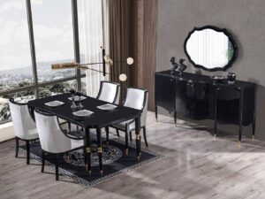 Classic black eetkamer