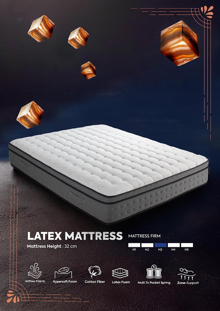 Latex Mattress – 32 cm | Stevigheid H3 (Medium-Stevig)