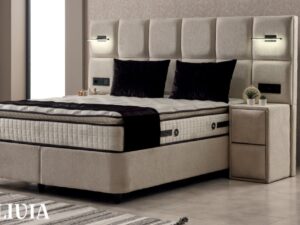 Olivia Bed Boxspring – Luxe Design & Ademend Satijn