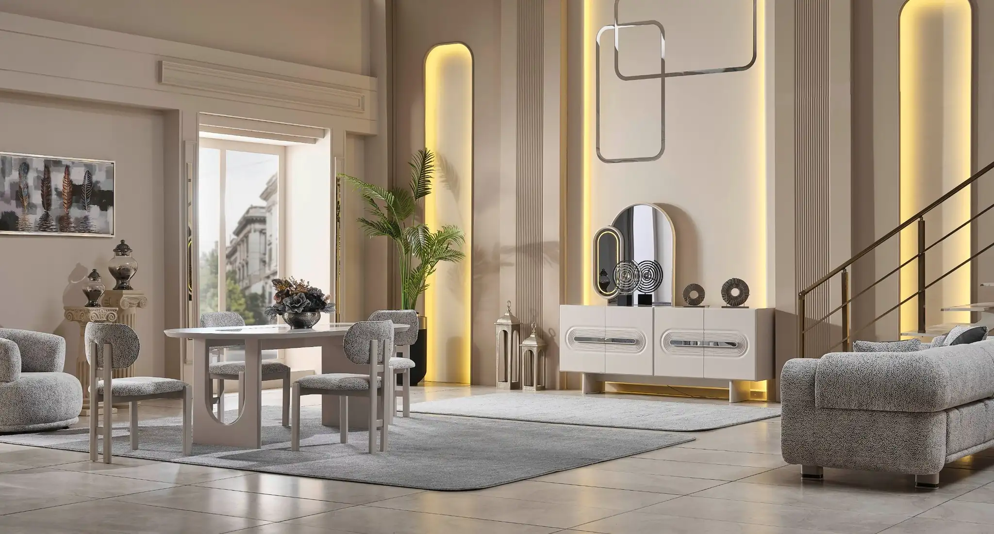 Parma eetkamer en sofa - Afbeelding 5